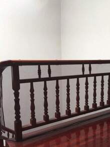 3米加厚楼梯防护网 绳网阳台网 儿童楼梯防护网 防猫坠落保护网 - 棕色 - 查看 2