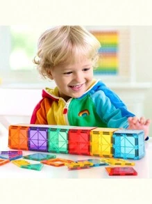 Christmas Decoration 35/61pcs Magnetic Building Blocks Set, 3d Magnetic Blocks, Pre-Education Learning Toys, Best Magnetic Early Learning Toy For Gifting Friends And Family