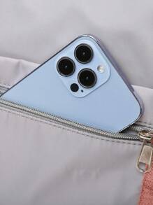 耐用尼龙可折叠手提袋，带独立鞋仓，适合存放运动服、瑜伽装备、旅行用品、学习用品