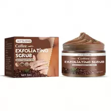 咖啡身體磨砂膏,去角質和美白皮膚,深層清潔,減少身體上的沉著,1入組50g - 棕色 - 查看 2