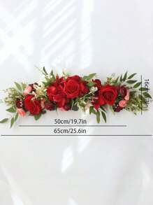 1 件婚礼拱门花，人造花婚礼拱门仪式标志婚礼椅，婚礼装饰，节日装饰，派对装饰用品，婚礼用品，情人节，礼物 - 白色 - 查看 11