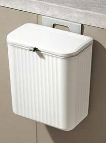 壁挂式垃圾桶，家用客厅厨房专用垃圾桶，悬挂式垃圾桶，翻盖式厨柜门悬挂式垃圾桶，家居用品，卧室/浴室垃圾桶，卫浴配件，高校宿舍必备物品。 - 白色 - 查看 12