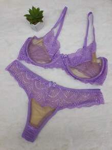 Women Sexy Lingerie - Lilac Purple - View 1