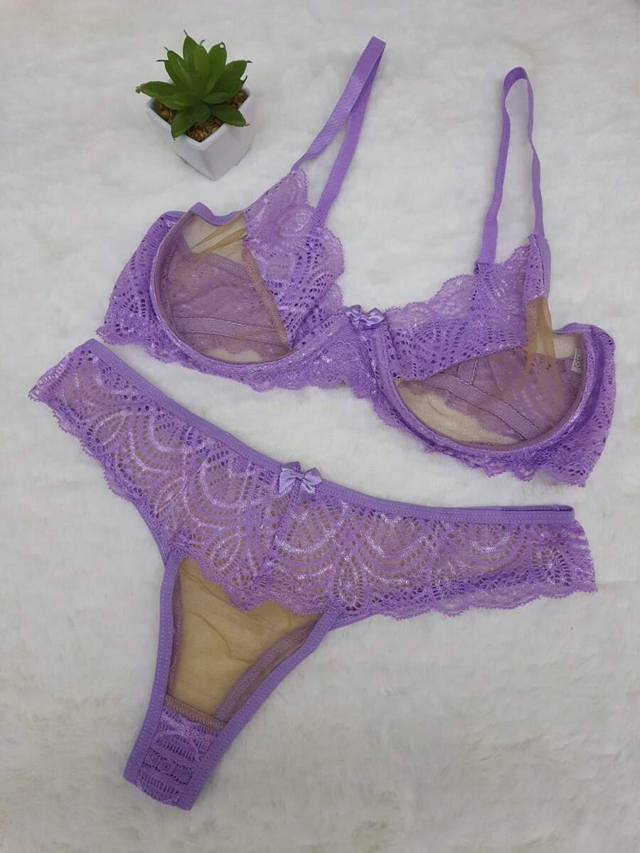 Women Sexy Lingerie - Lilac Purple - View 1