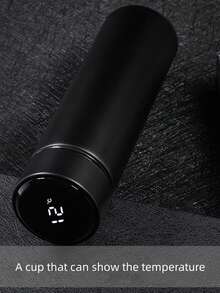 Botella De Agua De Acero Inoxidable Con Medición Inteligente De Temperatura - Blanco - Ver 3