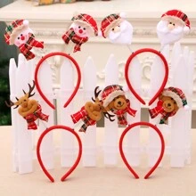 1pc Christmas Party Hair Hoop - Khaki - View 1