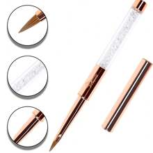 Rose Gold 3d Kolinsky Acryl Nagelbürste Nagelkunstbürste Reine Kolinsky Sable Bürste 3d Malstift Zeichenbürste Diy Nagelwerkzeuge