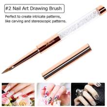Rose Gold 3d Kolinsky Acryl Nagelbürste Nagelkunstbürste Reine Kolinsky Sable Bürste 3d Malstift Zeichenbürste Diy Nagelwerkzeuge