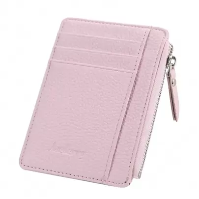 New PU Card Holder Case Men Women Credit Passport Card ID Bag Zipper Girls Unisex Coin Wallet Purse Male Spring Summer Wallet