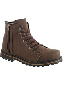 Men Boots - Màu nâu Sô-cô-la - Xem 3