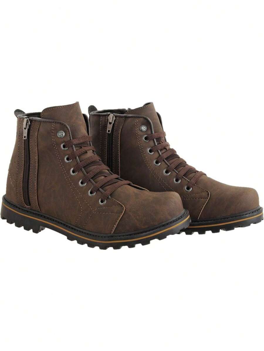 Men Boots - Màu nâu Sô-cô-la - Xem 1