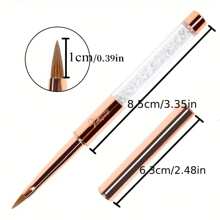 Rose Gold 3d Kolinsky Acryl Nagelbürste Nagelkunstbürste Reine Kolinsky Sable Bürste 3d Malstift Zeichenbürste Diy Nagelwerkzeuge