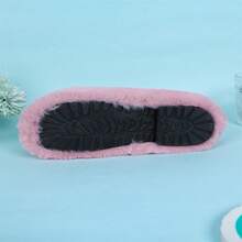 2023新款女式毛皮拖鞋,韓國風格厚底7cm增高舒適拖鞋,適用於春夏秋冬矮小女孩 - 粉色 - 查看 7