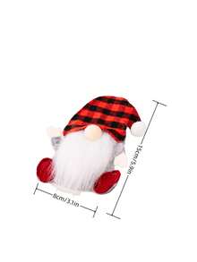 1件圣诞装饰包括侏儒餐具套装和无脸老人餐具袋。餐具套装可用于节日接待和家居装饰。 - 彩色 - 查看 4