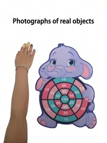 1套兒童大象樣式飛鏢盤粘粘球