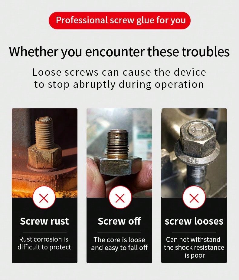 1pc 243 Threadlocker Adhesive 50ml Medium Strength Allpurpose Locking