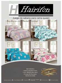 SET OF SHEETS FOR DOUBLE, QUEEN SIZE AND KING SIZE BED WITH DESIGN - Black and White - View 2