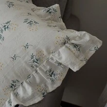 白色丁香花狀抱枕 - 白色 - 查看 6