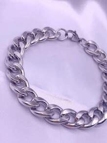 Men's Single Ring - 銀色 - 查看 5