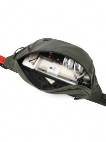 Fanny Pack Waist Packs For Men Women Waist Bag Hip Pack For Travel Hiking Running Outdoor Sports Waterproof Nylon For Mobile Phone For Running Hiking Cycling For Men And Boys For Students Packable Black Bag Men Bag Holiday Shop Christmas Accessories Christmas Bags Men Presents Outdoor Gifts For Men - Army Green - View 7