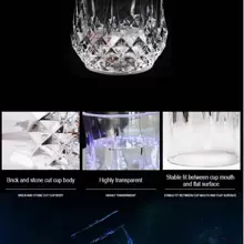 1個多色led光玻璃杯,適用於婚禮派對,發光菠蘿杯,色彩變化酒吧閃爍杯,塑料感應杯 - 無色 - 查看 7
