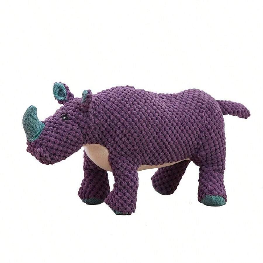 Dog Toy For Puppies, Small And Medium-sized Dogs: Stuffed Plush Toy For Chewing & Squeaking, Suitable For Golden Retriever, Bichon Frise, Etc. - Purple - View 1