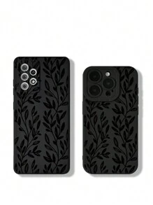 Ốp điện thoại họa tiết lá cây, tương thích với iPhone 15/15Pro/15Plus/15Promax. - Nhiều màu - Xem 5