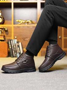 Botas De Motocicleta Para Hombres - Marrón - Ver 6