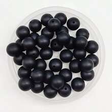 50 顆 12 毫米矽膠圓珠散珠 Diy 鑰匙圈、手提包、手機鏈、手鍊、項鍊