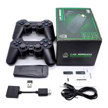 Retro Video Game Console 64GB - 30 Thousand Games To Enjoy. Game Stick - Black - View 1