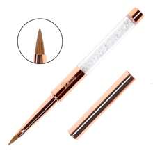 Rose Gold 3d Kolinsky Acryl Nagelbürste Nagelkunstbürste Reine Kolinsky Sable Bürste 3d Malstift Zeichenbürste Diy Nagelwerkzeuge