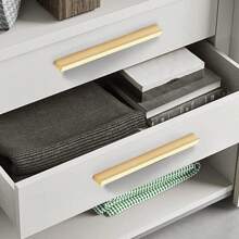 1入個金色鋁合金廚房櫥櫃把手,抽屜旋紐家具房門硬件