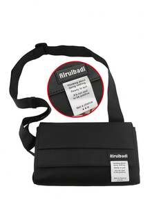 Men's Multifunctional Waterproof Casual Shoulder Crossbody Bag Shoulder Bag Sling Bag Side Bag Messenger Bag Black Bag School Bag Valentines Gift For Men - Black - View 8