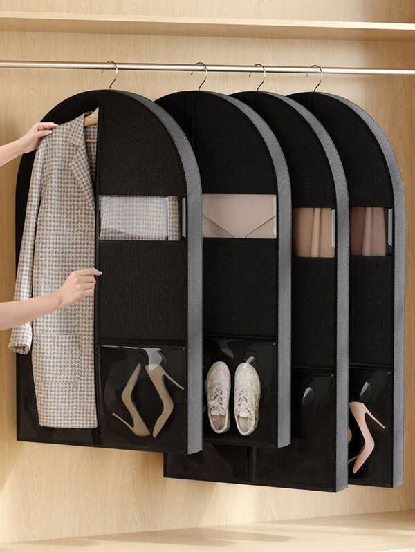 1pc Transparent Clothing Storage Bag, Clothing Dust Cover, Zipper Dust Cover, Dress Dust Cover, Hanging Storage, Suit Storage Bag, Waterproof And Moisture-Proof, Protective Clothing, Suitable For Storing Dresses, Suits, High-End Clothing Mother's Day Flowers,Personalized Gifts For Mom,Last Minute Gifts,Mother's Day Ideas,Mothering Sunday Gifts,Handmade Cards For Mum,Best Mother's Day Gifts Under $50