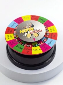 1 pieza Juego de mesa eléctrico de mini ruleta para sorteo de parejas de sobremesa, ajuste de ambiente (batería no incluida) - Multicolor - Ver 3