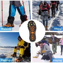 2入組耐用的5爪冰爪,適合安全的冬季步行和戶外遠足 - 黑色 - 查看 7