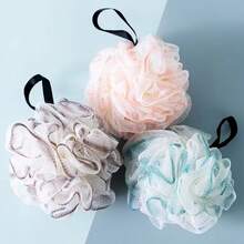 Bola De Malla De Baño De Esponja Loofah Con Cuerpo Exfoliante, Multicolor, 2 Piezas - Multicolor - Ver 4