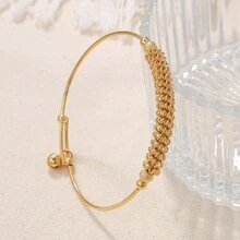 1pc Fashionable Vintage Gold Bangle - Gold - View 1