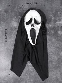 1pc  Halloween Latex Headgear Realistic Cosplay Prom Show Mask - Multicolor - View 2