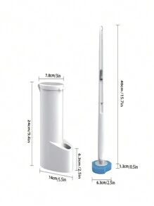 1 套溶解马桶刷，带 16 个可更换刷头 - 无死角去污刷，带清洁液的刷头，一次性清洁干净方便，适用于浴室和卫生间、马桶刷架、浴室配件、浴室产品、家居和厨房用品浴室装饰秋季装饰 - 白色 - 查看 12