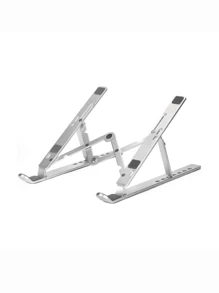 Suporte para Notebook Ajustável em Alumínio Compacto Dobrável Envio Imediato - Cinza - Visão 3