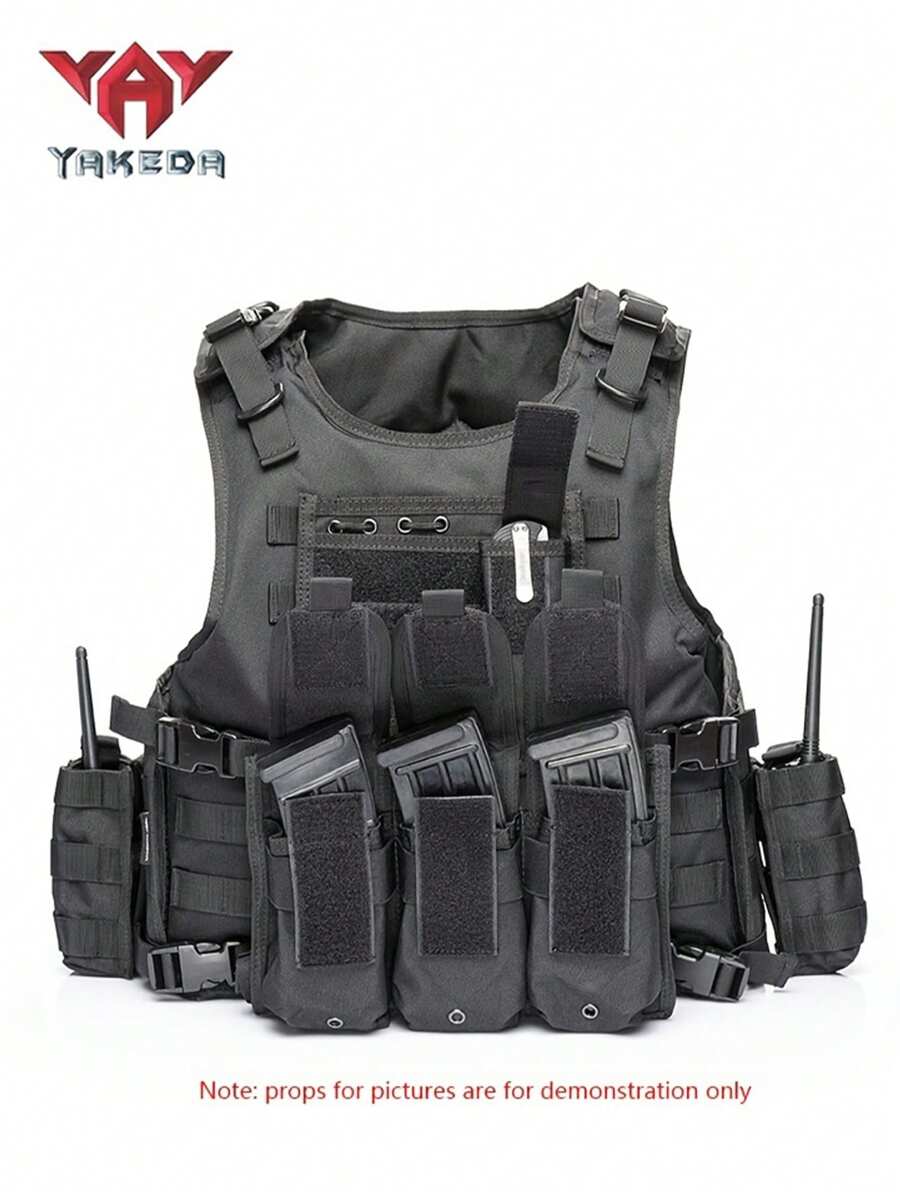 YAKEDA Lưỡng cư Áo vest , Ngoài trời Tập huấn Bảo vệ Áo vest - màu đen - Xem 1