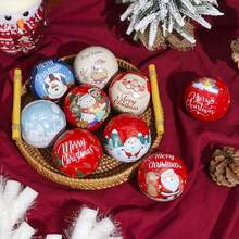 4pcs/set Random Color Gift Box, Christmas Elf Ball Candy Box, Christmas Eve Decorative Candy Box - Random color styles - View 1