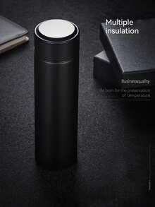 Botella De Agua De Acero Inoxidable Con Medición Inteligente De Temperatura - Blanco - Ver 7