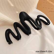 3 件装多色不对称波浪形发夹，发夹，适合盘发，时尚防滑发饰，适合女士和女孩