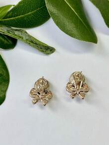 2 件裝時尚藍色水晶女式耳環,韓式風格適合露營、宴會、日常佩戴