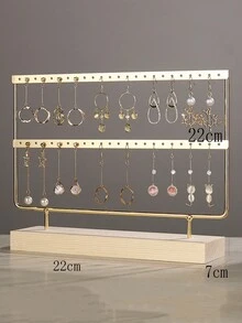 1pc Iron Jewelry Display Stand For Earrings - Rose Gold - View 2