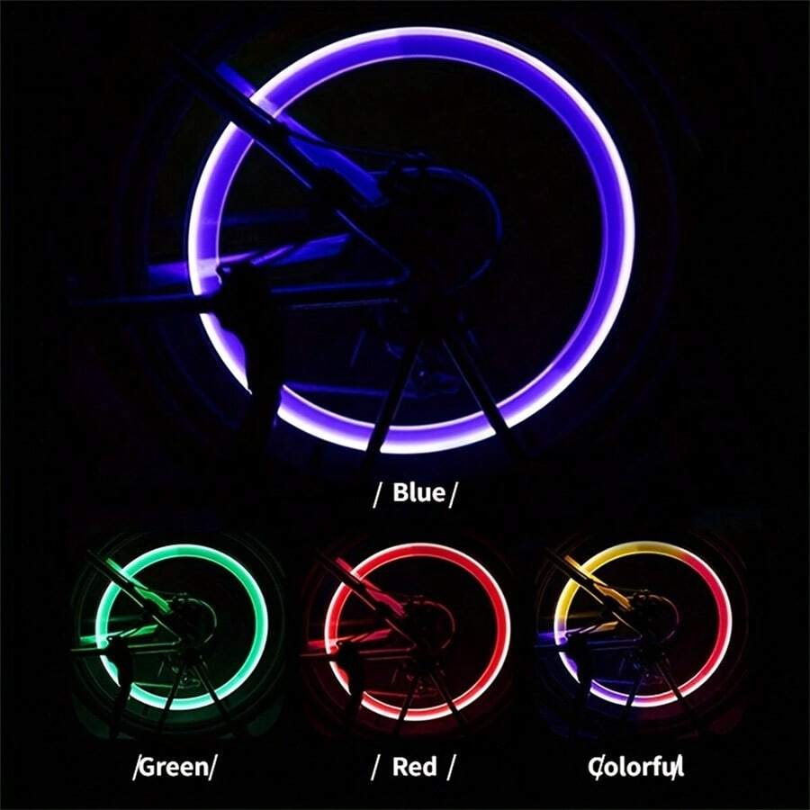 Wheel Lights Cap Car Auto Wheel Tire Tyre Air Valve Stem LED Light Cap