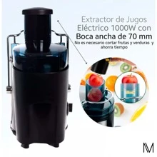 Strong Juice Extractor Automatic Fruit Vegetables 1000w Black Color - Black - View 4