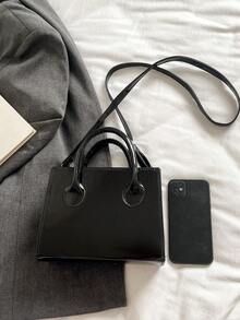 單色pu時尚&休閒&校園風格,優雅&時尚的女士手提包